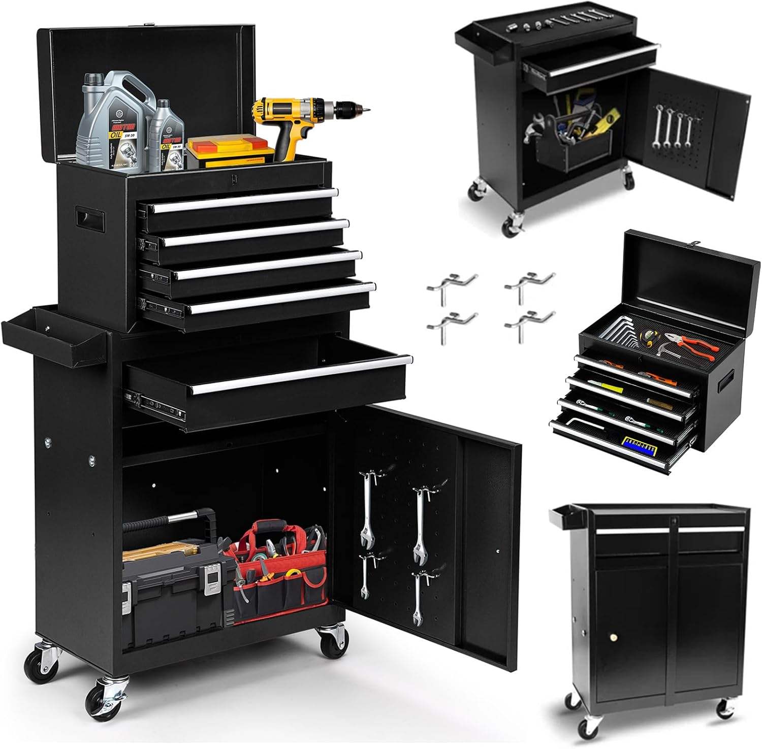 Workshop Tools Box - Carrinho de Ferramentas com Caixa de